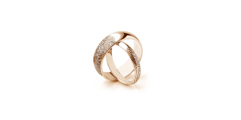 wedding band - fingerprint engraving